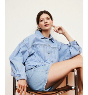 Moodo Podzimní Bunda jeans dámská WOWE